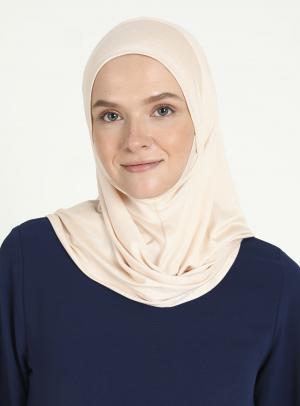 ecardin ST025-ÇENELİ VİSKON SCARFS HİJAB